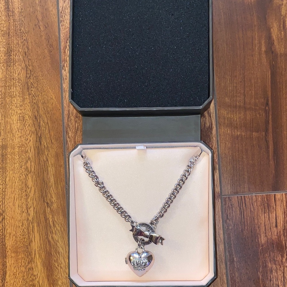 Juicy Couture heart locket necklace
